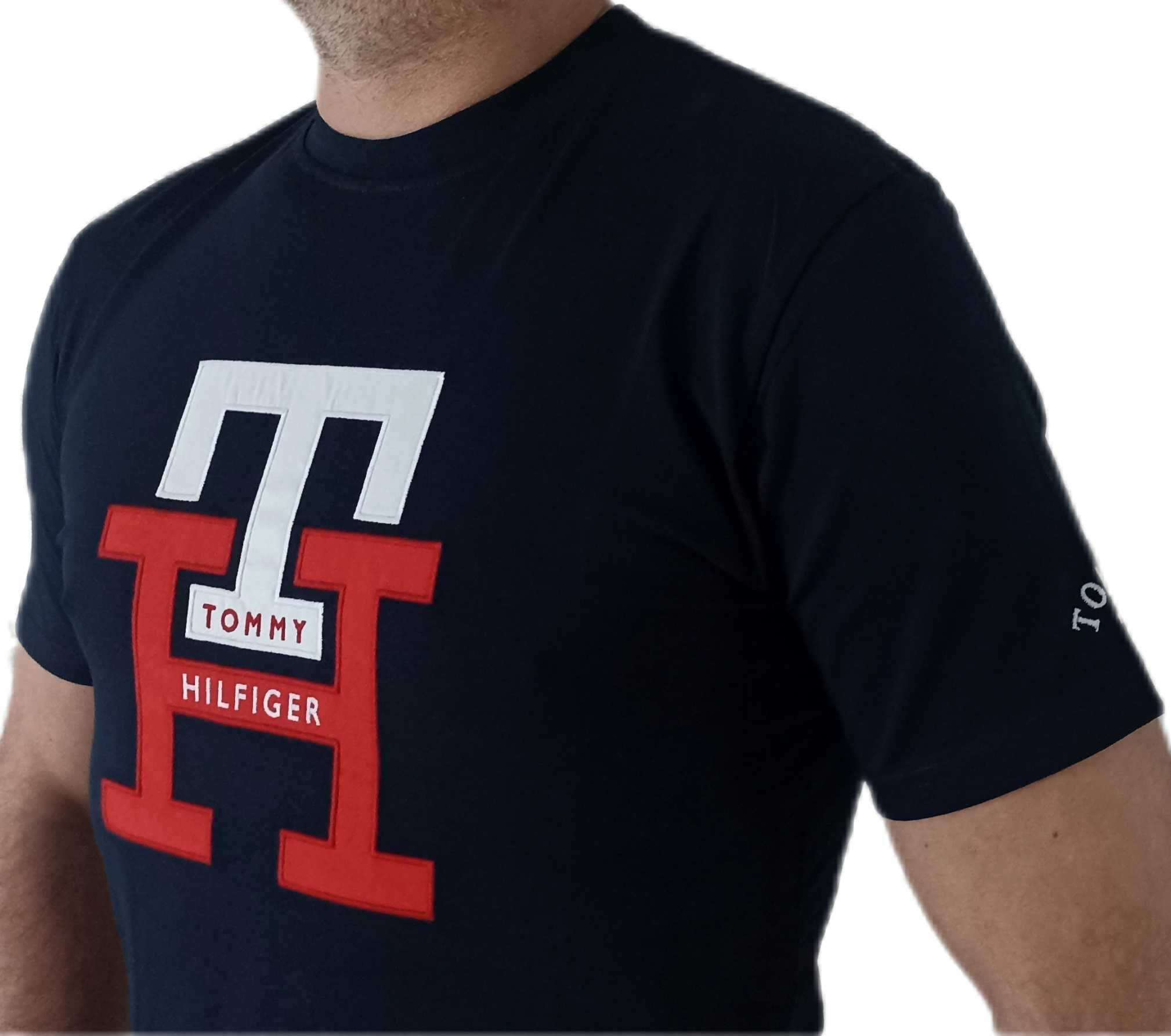 TOMMY HILFIGER T-shirt Koszulka Granatowa roz.M,L,XL,3XL