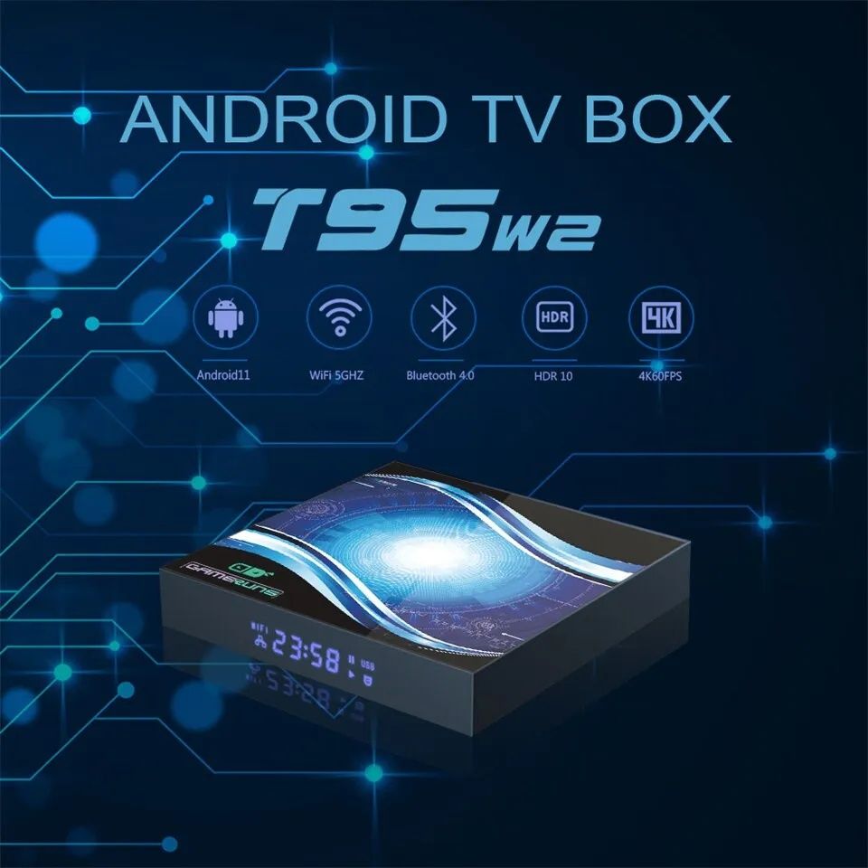 T95W2 Android tv + голосовий пульт
