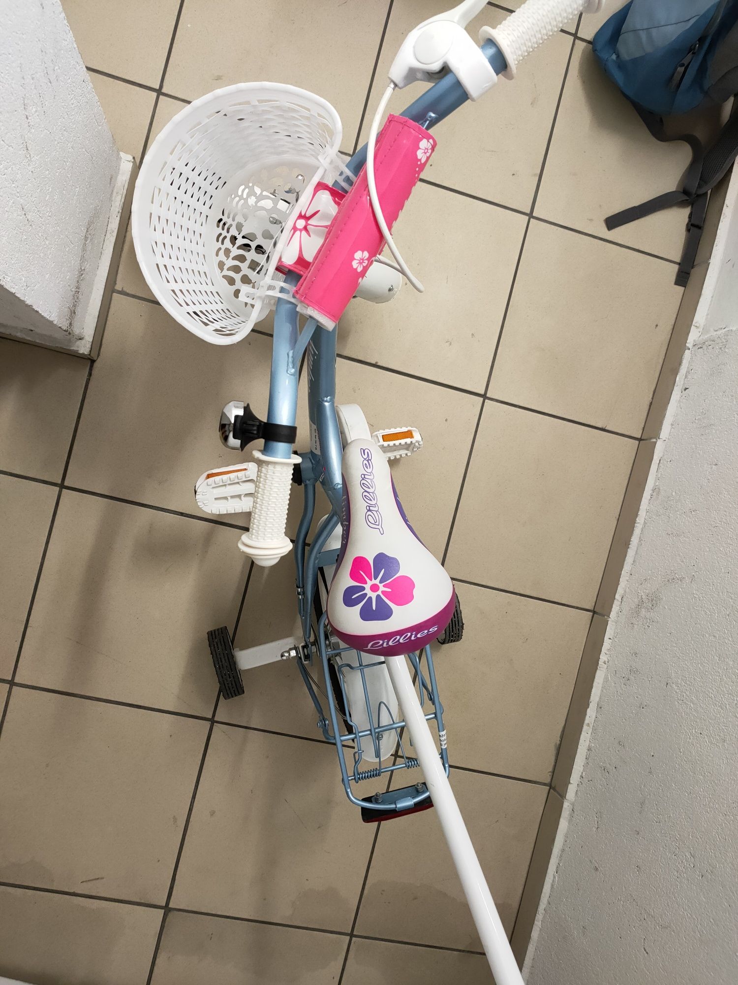 BMX rowerek dla dziewczynki dziecięcy 12 cali +prowadnik