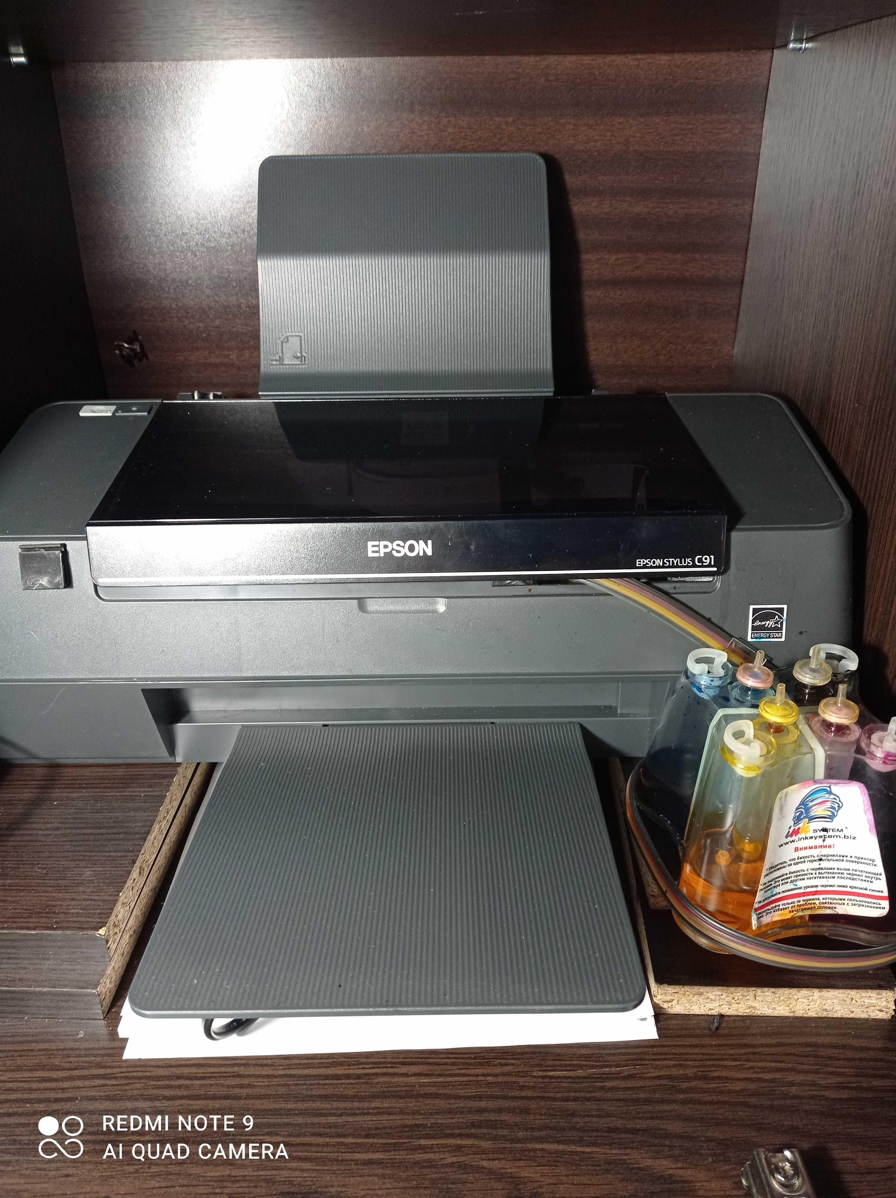 Принтер чорнильний Epson C-91 з системою безперервного друку