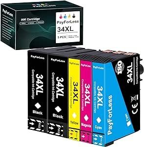 Kartridże do drukarek Epson 5szt BT5000C