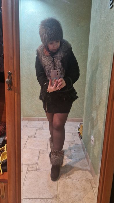 Чорнобурка, дублянка, ботінки VITTO ROSSI, хутрова шапка 3 в 1