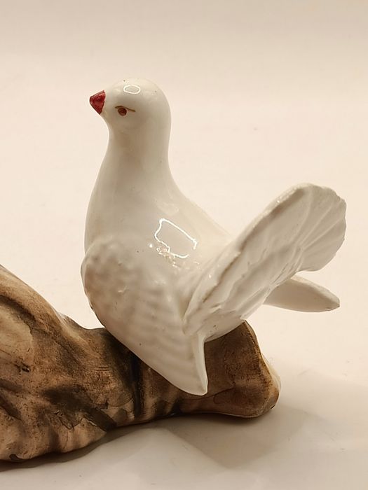 Para gołębi turkawek na gałęzi w Włoskim stylu