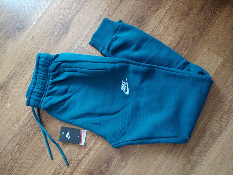 Męskie spodnie dresowe Nike niebieskie dresy grube ocieplane XXL nowe