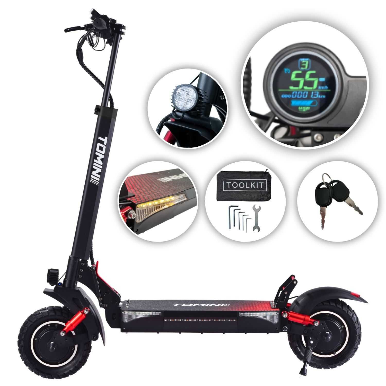 TOMINI Z06D e-cross hulajnoga elektryczny 2x 800W (1600W)