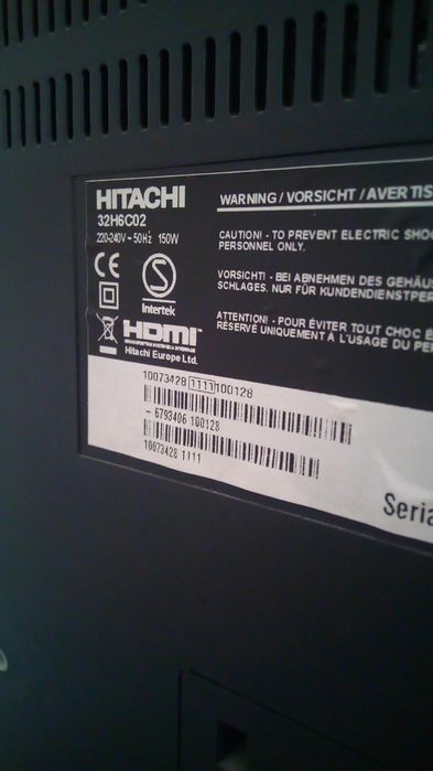 TV hitachi 32" HDMI