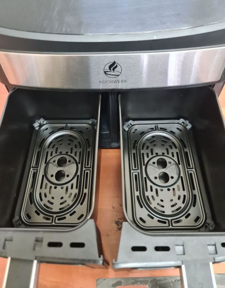 Frytownica frytkownica beztłuszczowa airfryer dwukomorowa poj 7 L