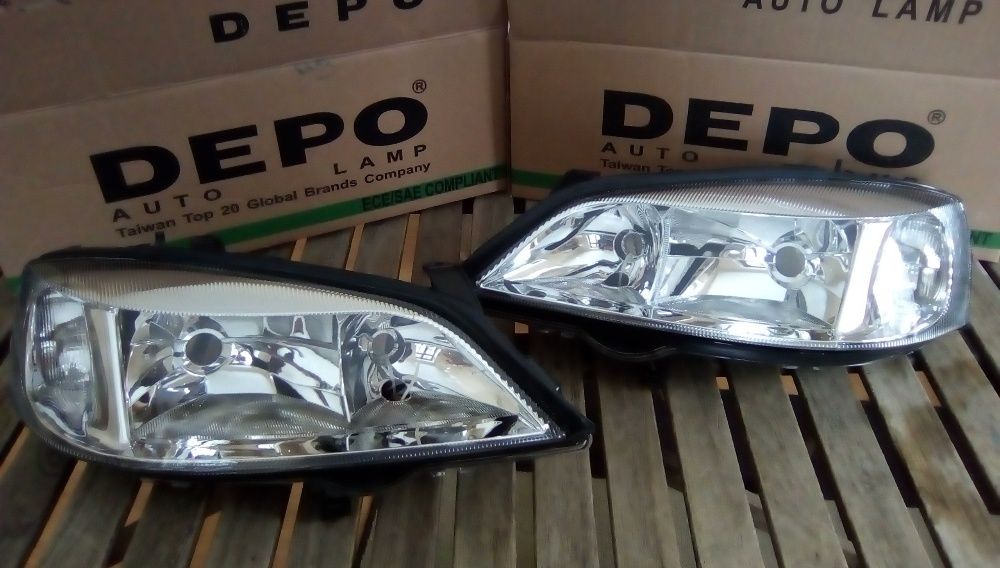 OPEL ASTRA II 98 - reflektor lampa lewa + reflektor lampa prawa kompl