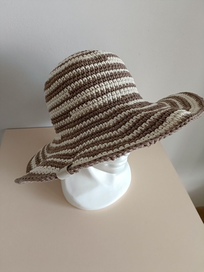 Kapelusz pleciony S/M handmade