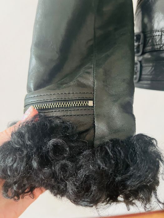 Шкіряна куртка-косуха сезон осінь-весна