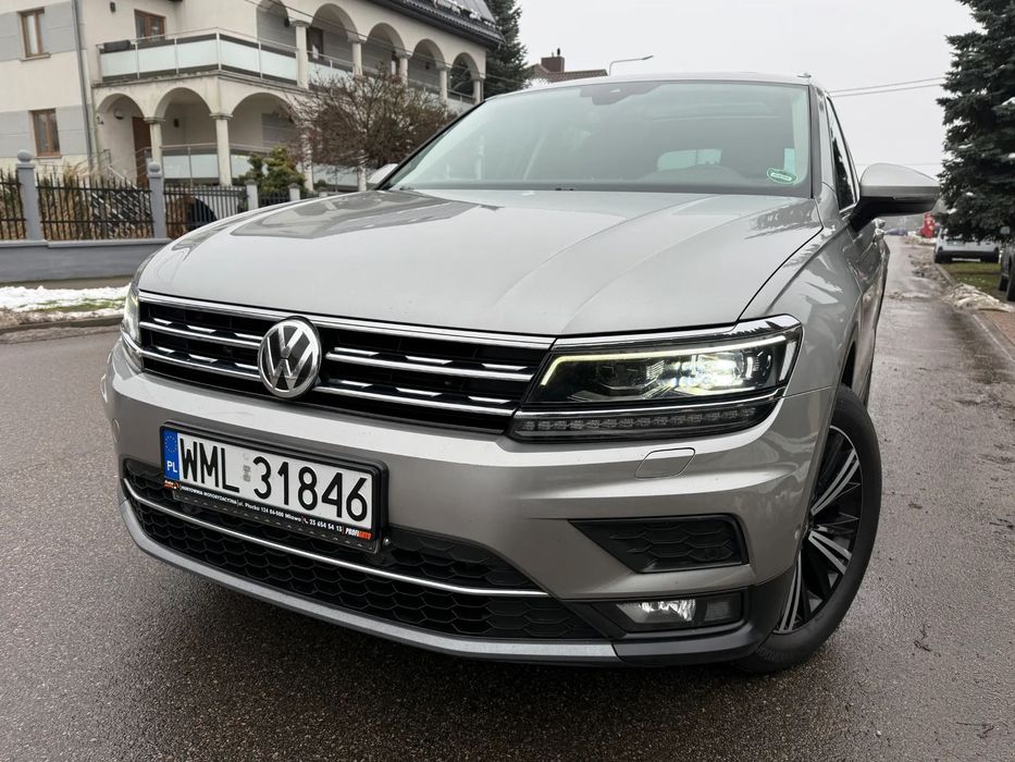 Volkswagen Tiguan FULL LED alcantara PANORAMA 4motion WEBASTO bezwypadkowy