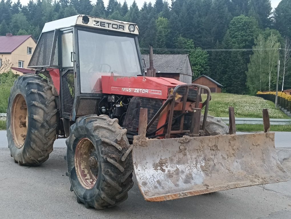 Zetor 12145 Sprawny sprowadzony z Dokumentami Pług Ursus 1224 , 1614