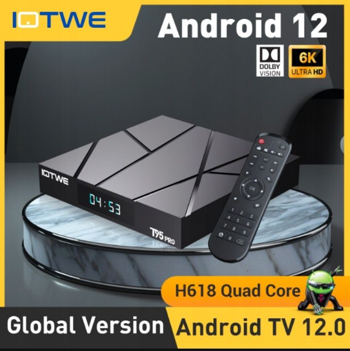 Odtwarzacz multimedialny Android TV BT 5.0 4GB+128GB 6K HD Outlet 3062