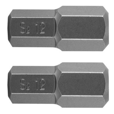 Końcówka HEX imbus 12mm L-30mm 3/8 S2 2szt Neo