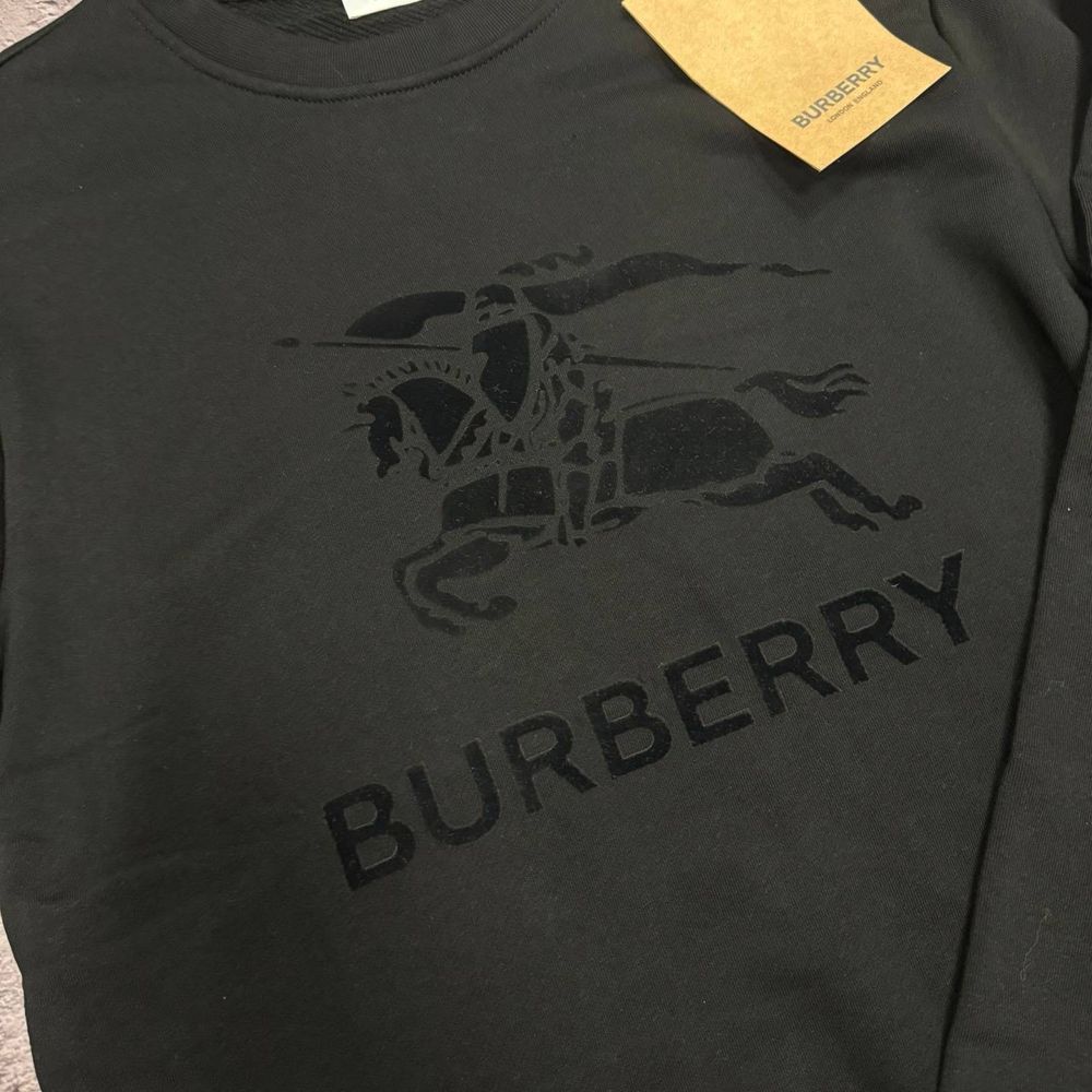НОВЫЙ СЕЗОН 2024 мужской черный свитшот Burberry размеры: s - xxl