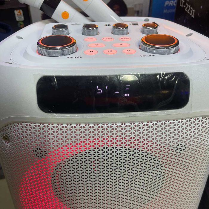 Большая мощная блютуз Колонка белая LT-2231 портативная акустика