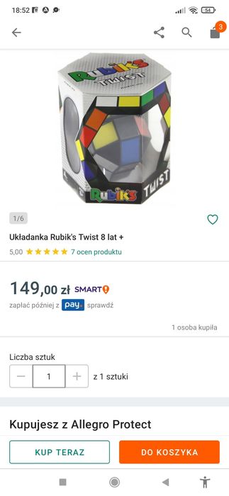 Rubik's TWIST spin master ORYGINALNA