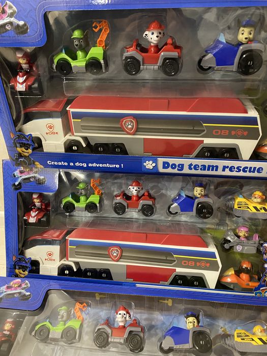 Автовоз камаз фура машина щенячий патруль 7 героів