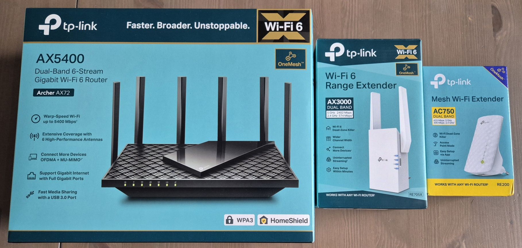 Tp link Routers ax5400 ac750 ax3000
