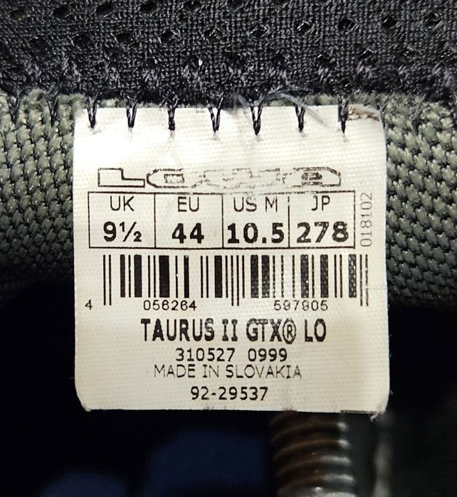 Оригінал / Lowa Taurus 2 GoreTex / Трекінгові Кросівки Черевики