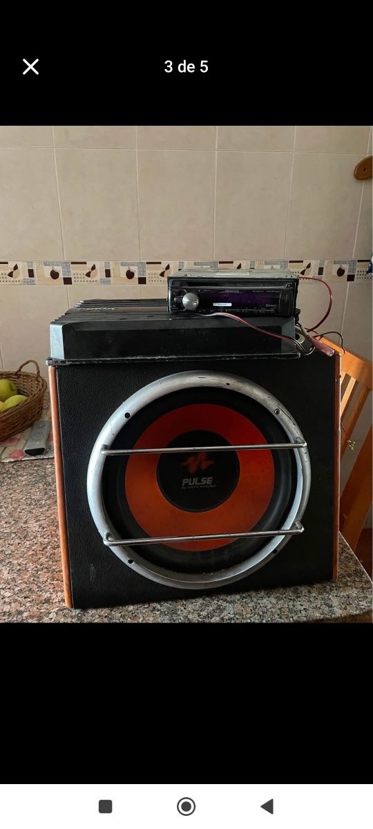 Vendo sbuffer amplificador e radio