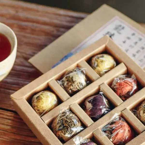 Подарунковий набір чаю в'язаний чай 9 шт