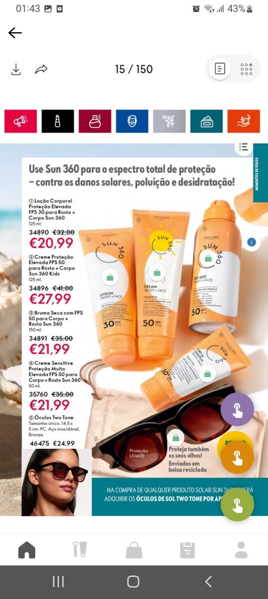 produtos de beleza Oriflame