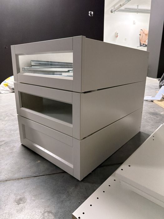 Szuflada szuflady pax komplement 57x43x15 biale przeszklone