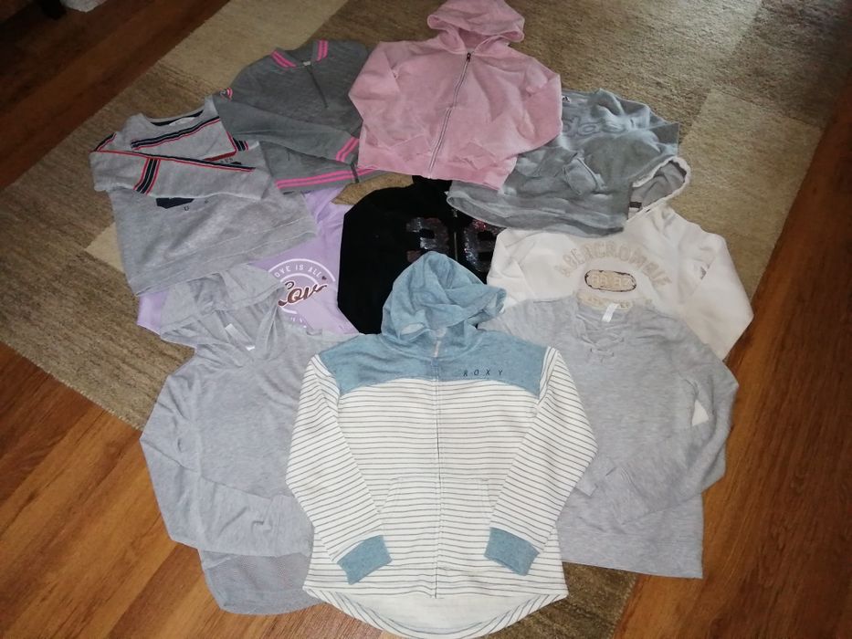 Paka, zestaw, bluzy dziewczęce, rozmiar 146 /152