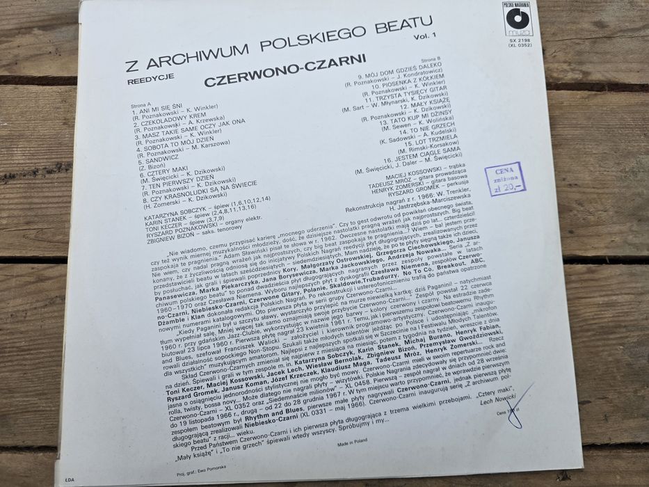 Płyta winylowa Czerwono Czarni