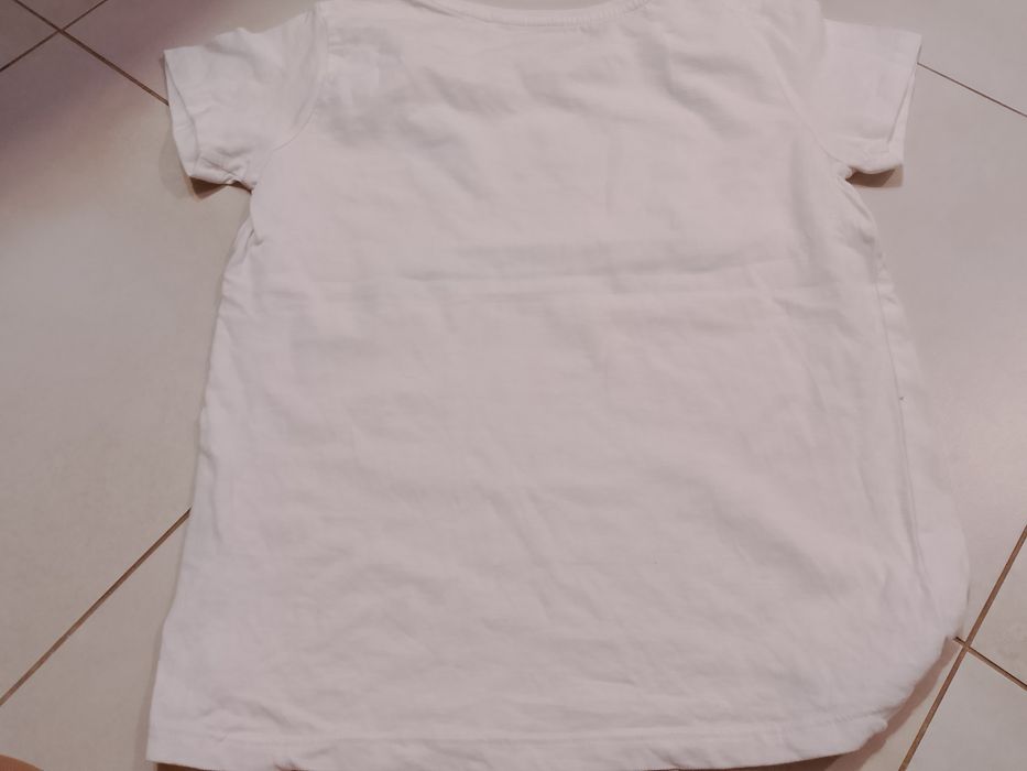 T-shirt dziewczęcy biały