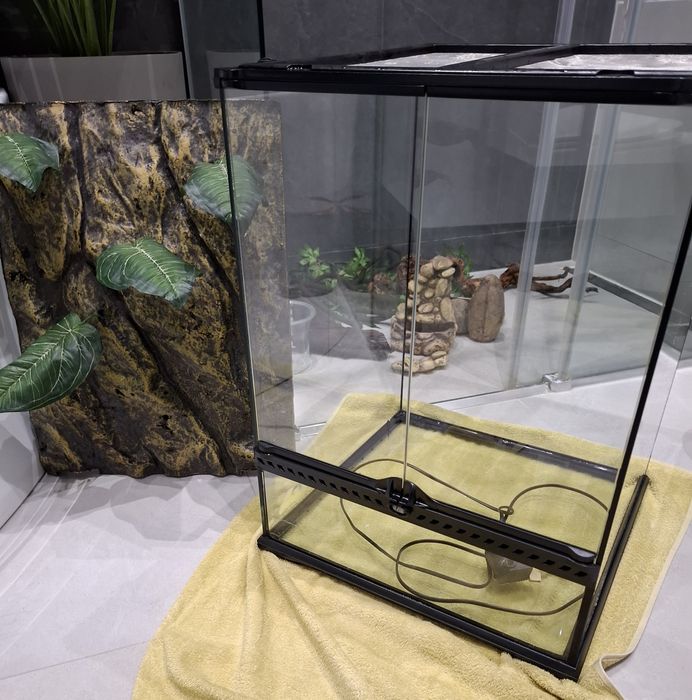 Terrarium Exoterra 45x45x60cm + wyposażenie
