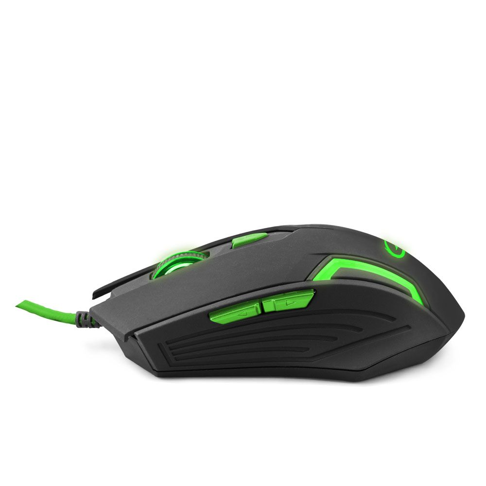 egm205g mysz dla graczy przewodowa 6d usb zielona figh