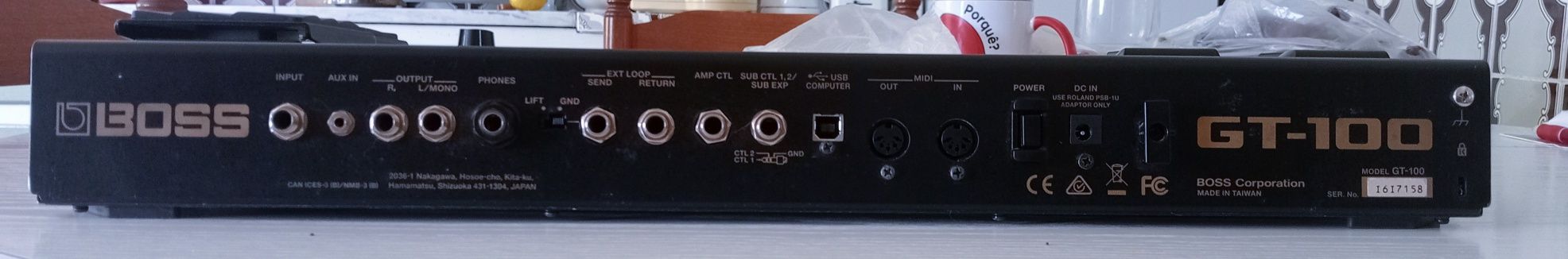 Pedaleira para guitarra BOSS GT 100