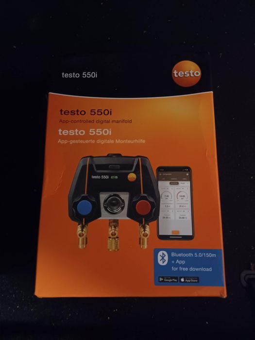 TESTO 550i - elektroniczna oprawa zaworowa Bluetooth