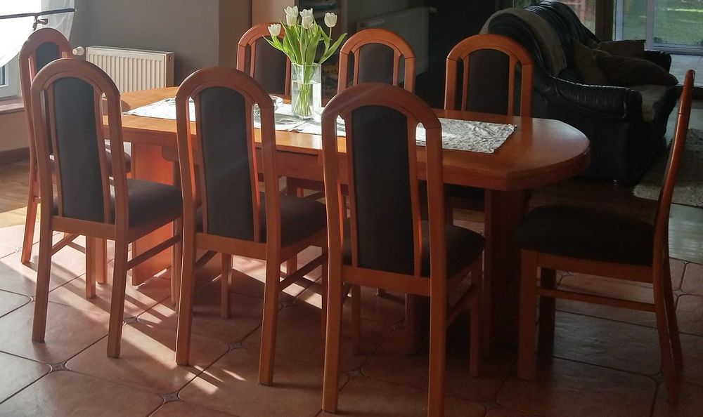 Stół rozkładany do jadalni dla 6-12 os.