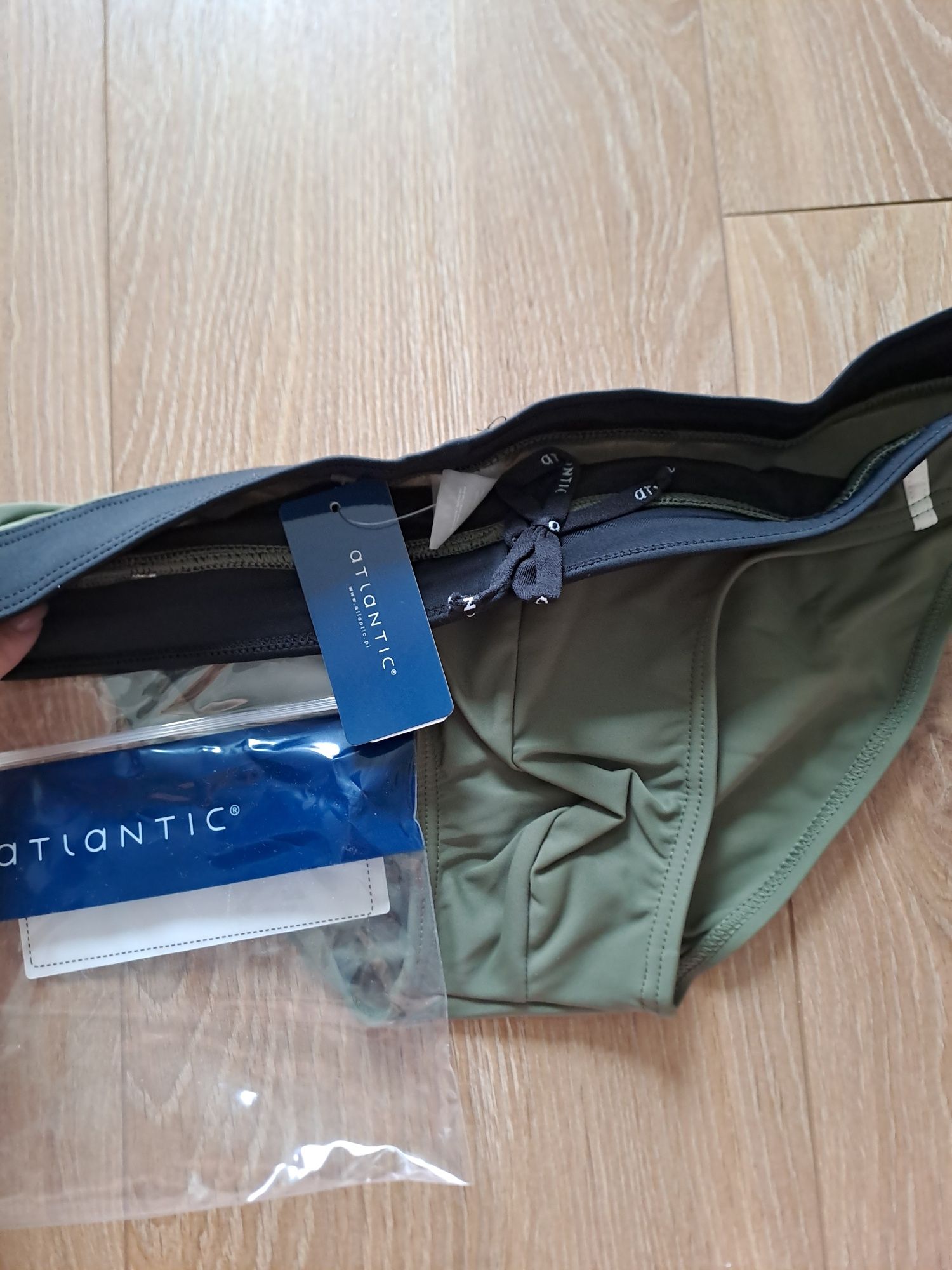 2+1 Kąpielówki Atlantic, rozmiar M, kolor khaki