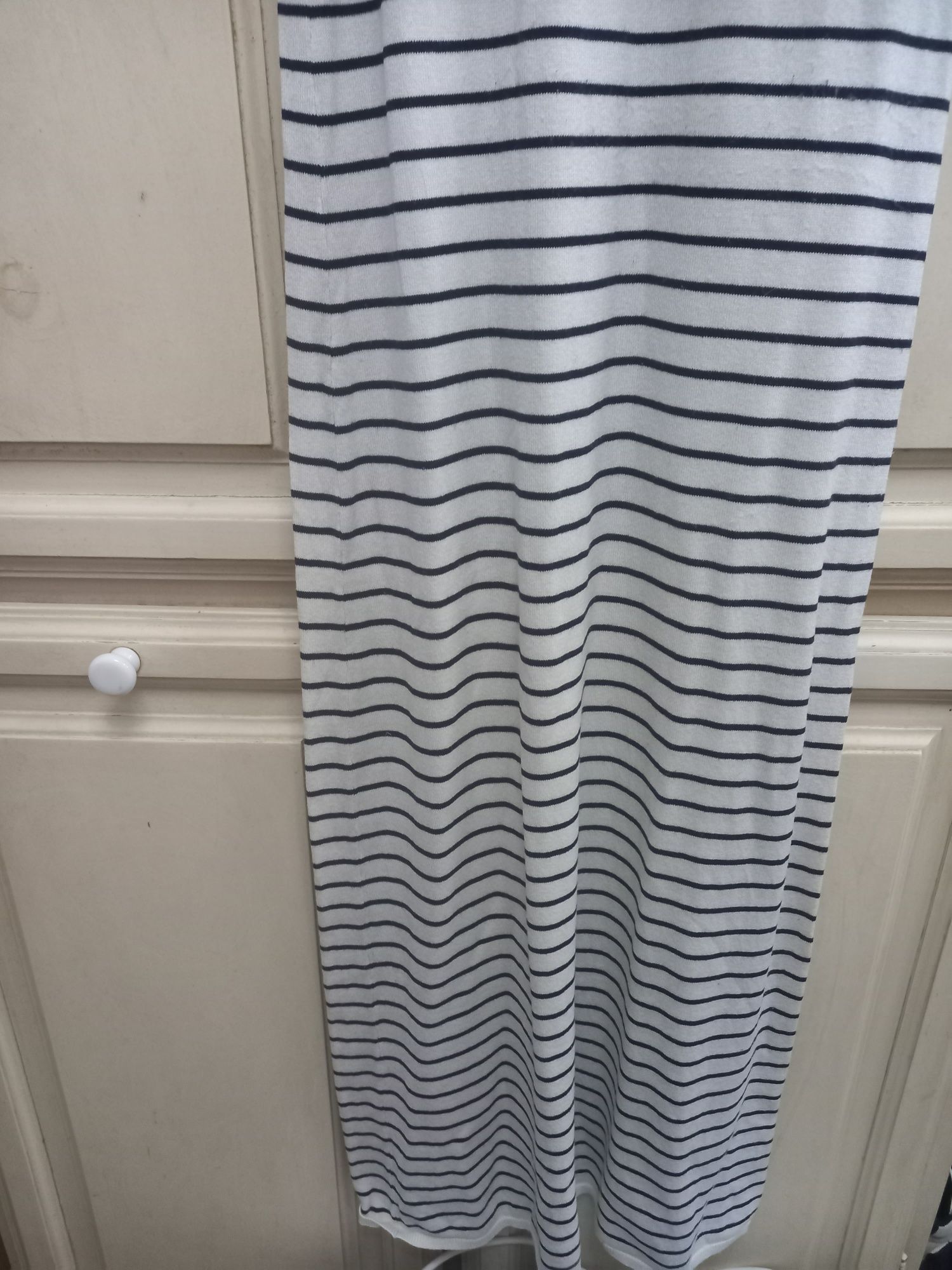 Vestido ás riscas zara