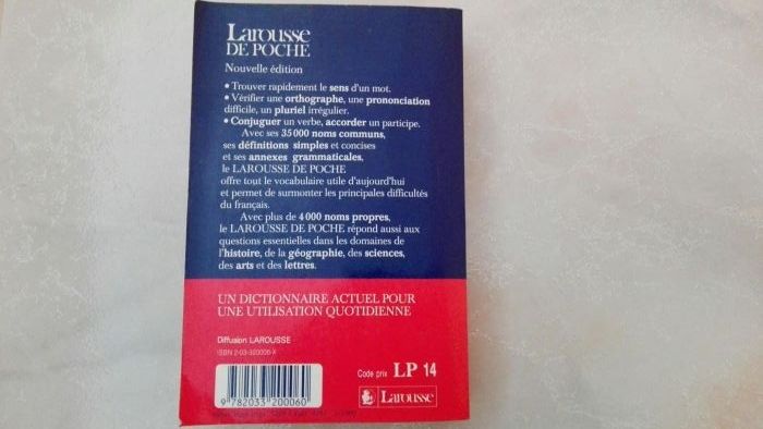 Larousse de poche - dicionário