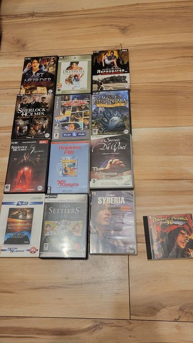 13 gier PC retro | Syberia, Sherlock Holmes, Prince of Persia- komplet