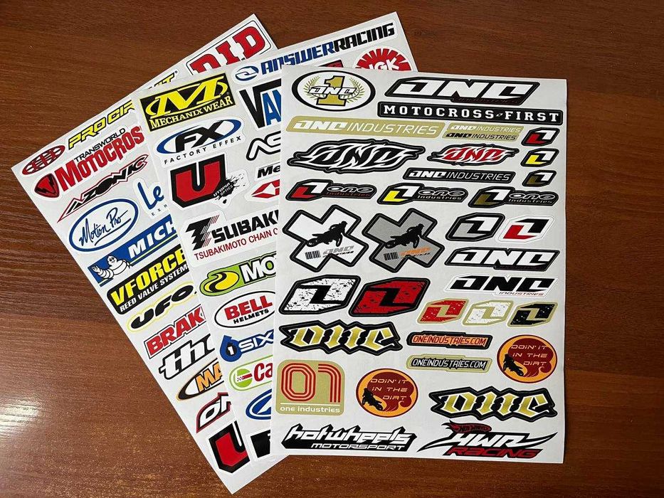 на Мото шолом шлем наклейки МОТО кросс Вінілові набори