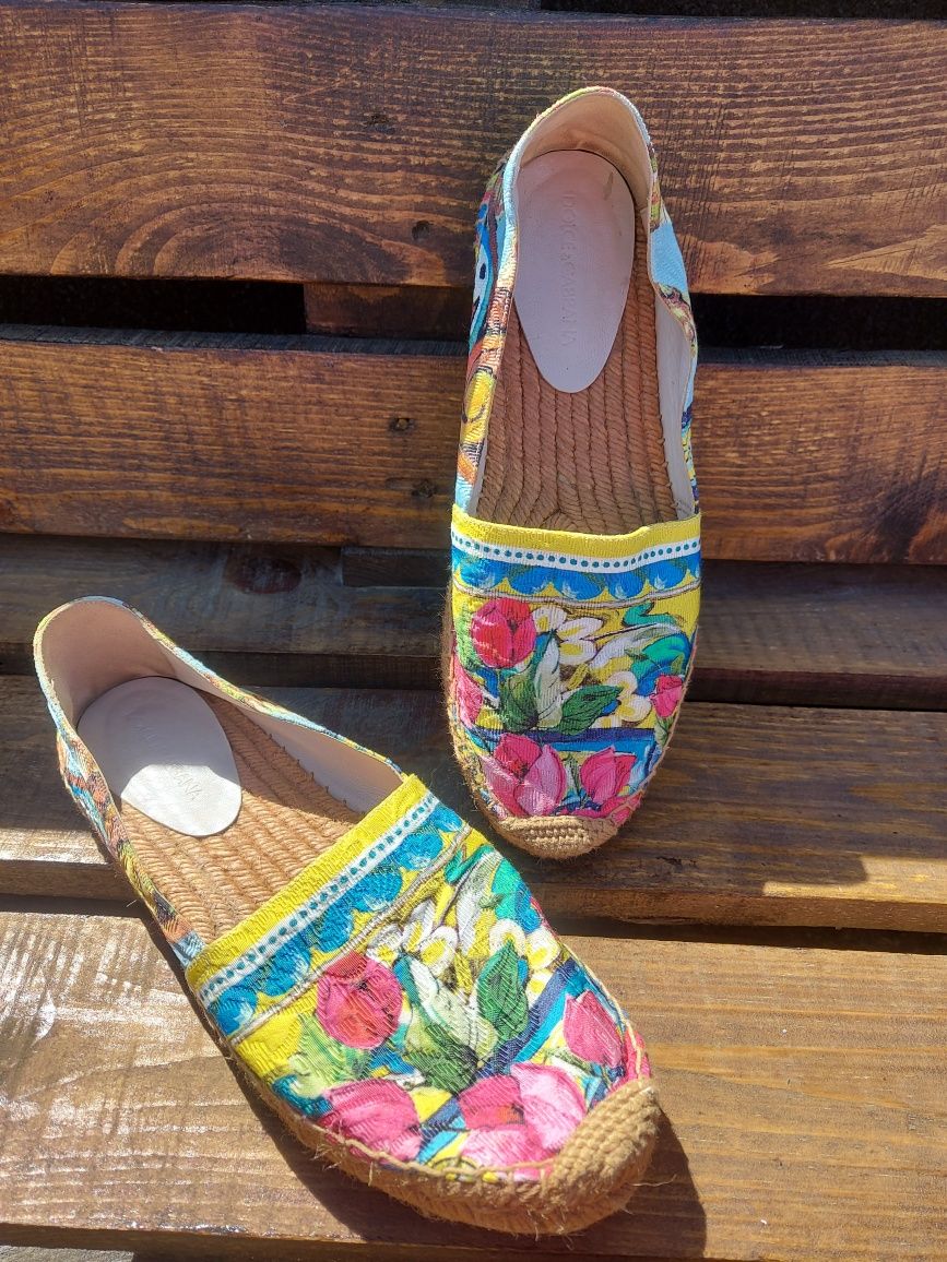 Еспадрильї DOLCE &GABBANA 38 р(24 см) Оригінал