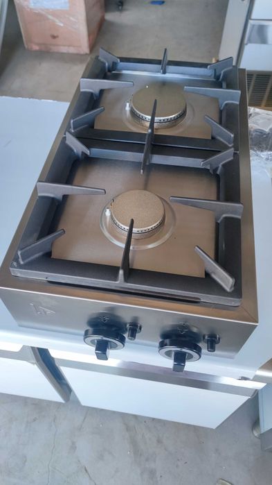 Fogão a gás 2 queimadores industrial para restaurante