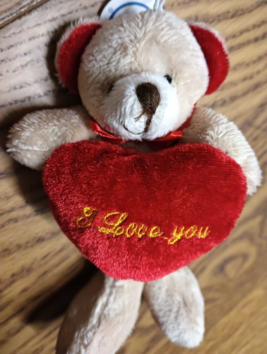 Ursinho novo peluche São Valentim tamanho 18cm