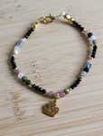 Bransoletka turmalin,onyx