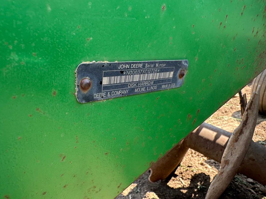 John deere 637 дискова борона 8.6 м