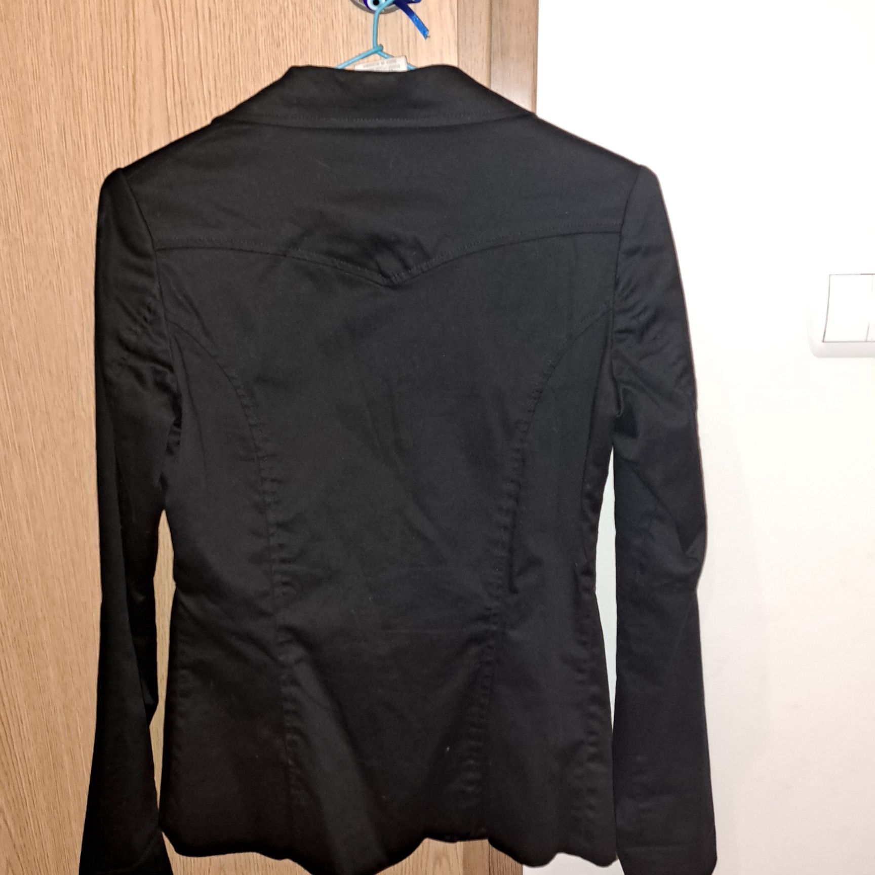 Blazer preto cintado