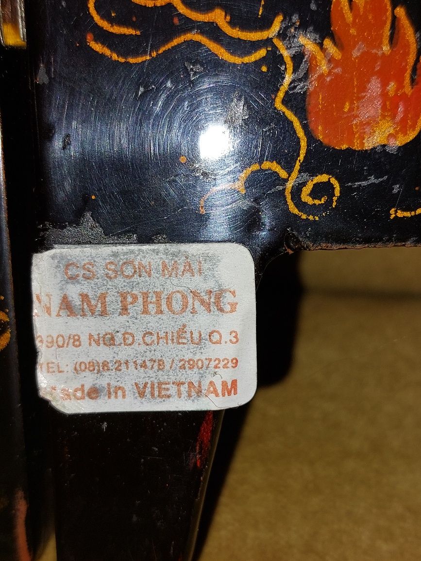 Kolekcja pamiatka Wietnam parawan laka intarsja masa perłowa