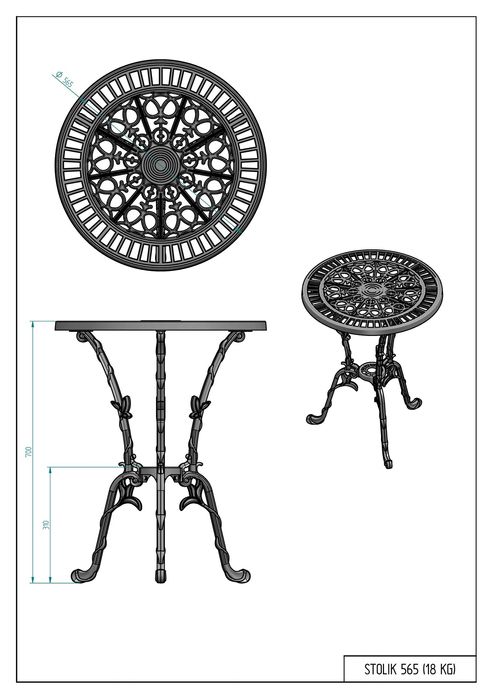 zestaw ogrodowy żeliwny krzesło stół  meble Gartenmöbel Stuhl
