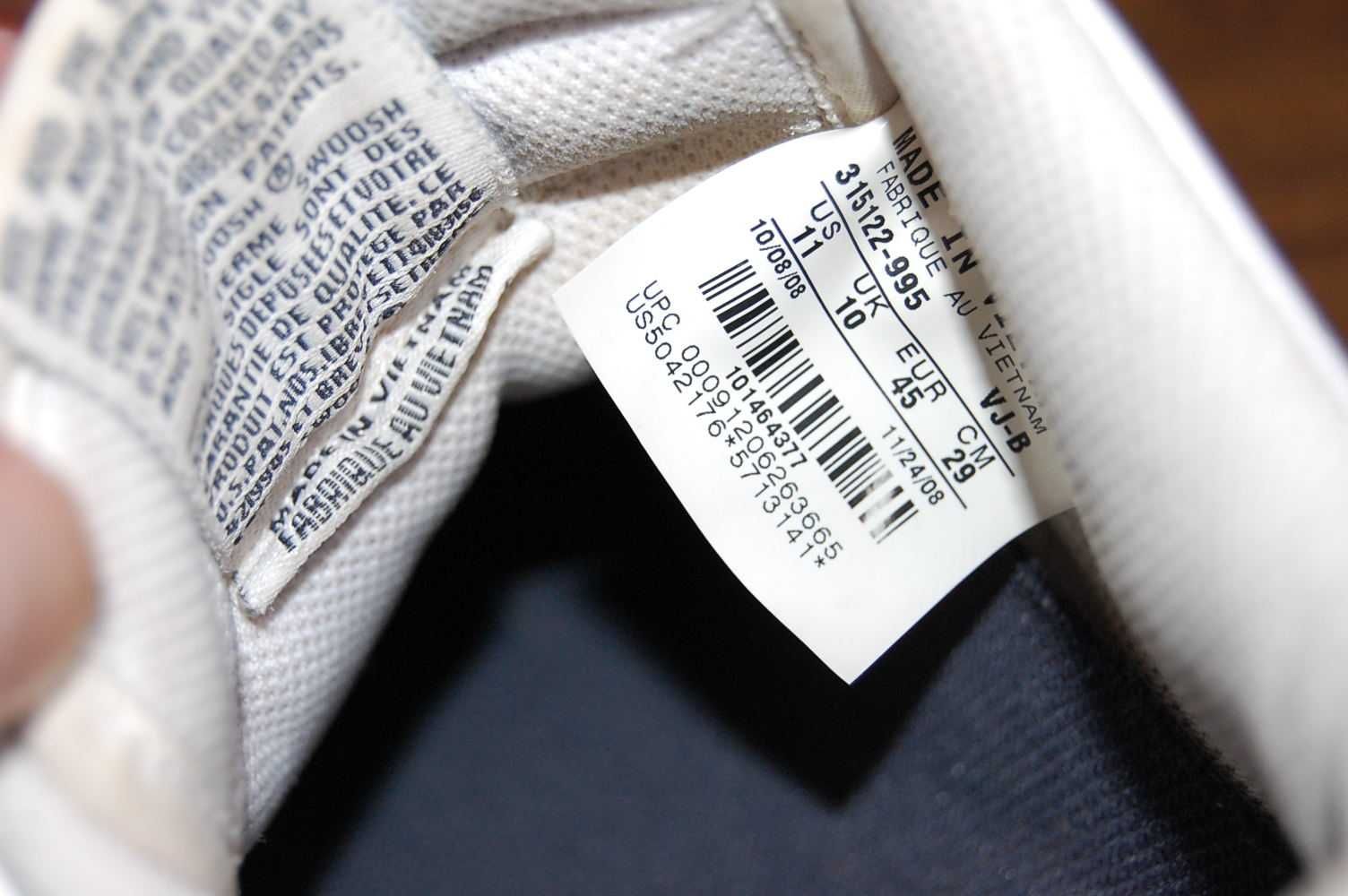 Кроссовки NIKE AIR FORCE 1 р.45 original VIETNAM